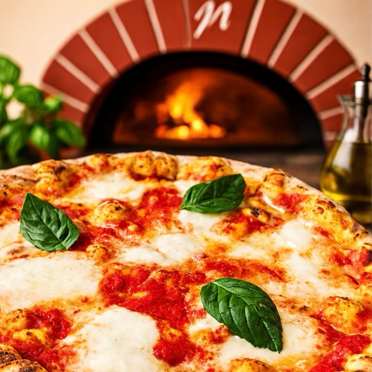Pizza z italské pece na dřevo